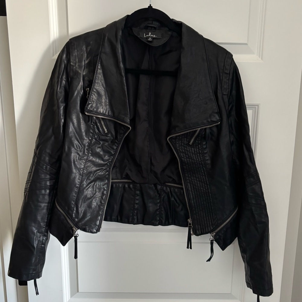 Lulus Black Leather Jacket